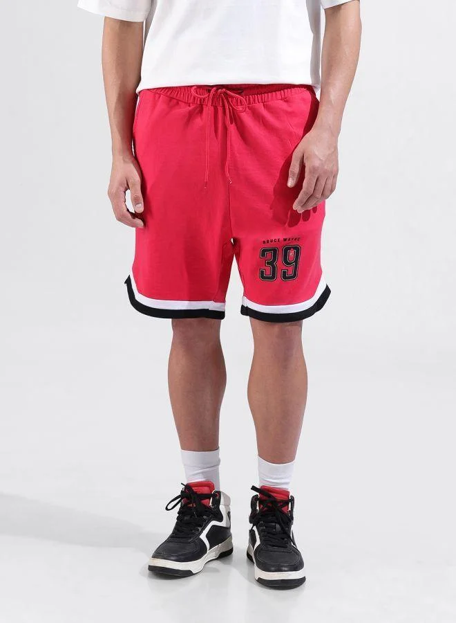ذا انديان كراج كو Men Oversized Fit Batman Printed Side Pocket Mid-Rise Shorts